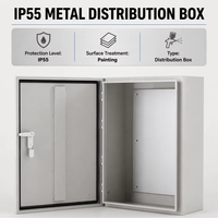 Boîtier de distribution métallique IP55 en tôle avec porte scellée pour équipement électrique 115x75x55mm Personnalisé