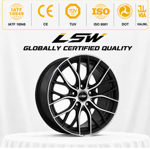 ล้อฟอร์จ LS8164 ขนาด 18 19 20 นิ้ว 5x112 5x120 สีดำเงา ขอบลายตาข่าย สำหรับ BMW Porsche - Product Image 3