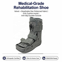 Orthèse de marche orthopédique de haute qualité avec support OEM, semelle compensée en EVA, conception respirante et fermeture auto-agrippante, orthèses médicales