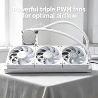 Enfriador Líquido para CPU SM-360B-Y Profesional de 360 mm con Refrigeración por Agua ARGB PWM Silencioso AIO para PC de Alto Rendimiento, Creación de Contenido y Juegos