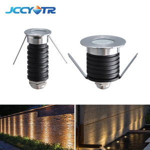 Mini projecteur encastré 1W IP68 étanche en acier inoxydable pour <span class=keywords><strong>sol</strong></span>, escalier, allée, jardin, éclairage LED, garantie 2 ans - Product Image 1