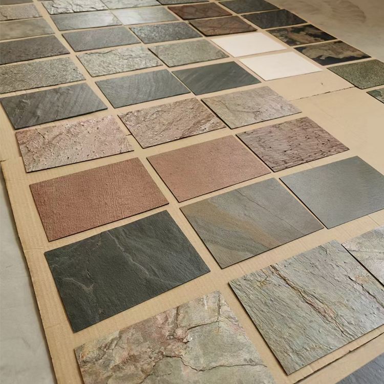 Натуральный 0,8 мм ультратонкий сланец фоновая стена гибкий каменный шпон