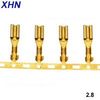 Konektor Kuningan Berpegas 2.8mm Langsung dari Pabrik, Terminal Strip Horizontal Tipe Lurus 110, Terminal Sekring Tekan Dingin