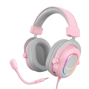 Over-ear Gamer Tai nghe USB Tai nghe có dây 3.5mm RGB 7.1 kênh giảm tiếng ồn Tai nghe chơi game