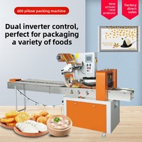 Machine d'emballage alimentaire commerciale Xuzhong en acier inoxydable, type oreiller, machine d'emballage sous vide automatique avec scellage et soudure par ondulation