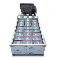 Machine à glaces et bâtonnets de fruits commerciale 24 moules, haute performance, 18000W, 380V/220V, 50/60Hz, en acier inoxydable, pour eau/lait, garantie 1 an