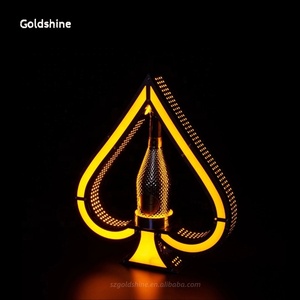 Sáng Tạo Led Cơ sở rượu vang hiển thị giá Bar sáng KTV spades Champagne Vua cơ sở số thư hình dạng chức năng điều khiển từ xa - Product Image 1