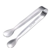 Vente en gros usine – Pinces à glaçons miniatures modernes effet miroir 4,3 pouces, en acier inoxydable 304, durables, de qualité alimentaire supérieure pour le service