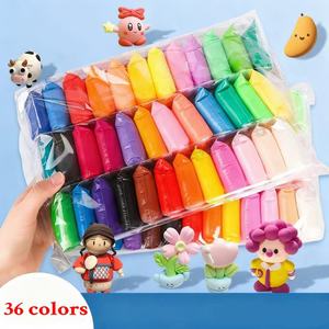 36-Color Air Dry Super Light Clay Safe Non-toxic DIY Kit for Kids Ages 5-7 with DIY Photo Frame and Tools Mini Size