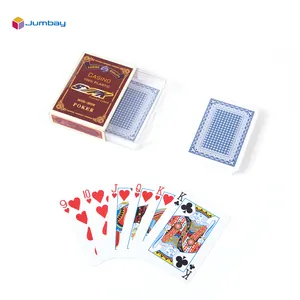 Персонализированные Профессиональные Водонепроницаемые пластиковые игральные карты для казино оптом