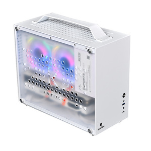DIY240 Chasis de juego de ordenador de escritorio <span class=keywords><strong>Mini</strong></span>-<span class=keywords><strong>ITX</strong></span> refrigerado por agua transfronterizo Torre media de elemento de aluminio pequeño con ventilador Productos Stock - Product Image 1