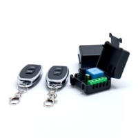 Module récepteur de relais RF universel sans fil DieseRC, 12V CC 1 canal avec 2 émetteurs, conception à code d'apprentissage