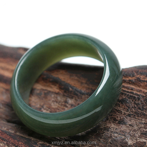 Bague en <span class=keywords><strong>saphir</strong></span> de jade certifié Hetian - Product Image 2