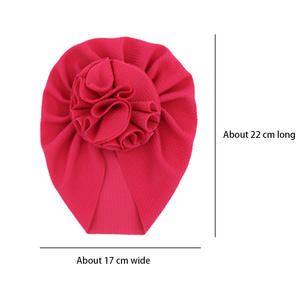 Offre Spéciale INS fleur bébé chapeau enfant en bas âge Turban infantile <span class=keywords><strong>tête</strong></span> enveloppe enfants Bonnet nouveau-né enfant en bas âge bonnet casquette - Product Image 4