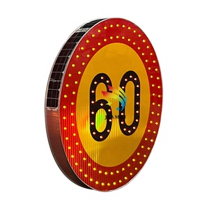 Chất lượng cao tùy chỉnh năng lượng mặt trời Powered dấu hiệu giao thông Hội Đồng Quản trị dẫn chậm xuống đường dấu hiệu vật liệu phản chiếu an toàn cho giao thông đường bộ - Product Image 4