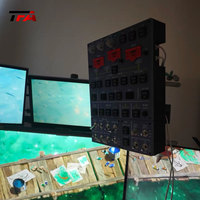 Machine d'attraction simulateur de vol avec cockpit, configuration de jeu simulateur de vol, panneau simulateur de vol, panneau supérieur simulateur de vol