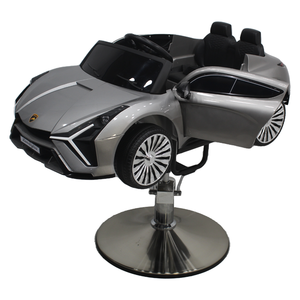 Özel gri oyuncak araba şeklinde çocuk berber koltuğu dayanıklı Metal saç kesme güzellik salonları için çocuklar için <span class=keywords><strong>Salon</strong></span> sandalyesi - Product Image 4