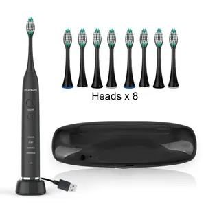 Mornwell USB wiederauf ladbare IPX7 wasserdichte zahn ärztliche Tiefen reinigung Intelligente Zahnbürsten Sonic Electric Zahnbürste mit UV-Gehäuse