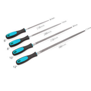 Limas <span class=keywords><strong>de</strong></span> Acero Versátiles <span class=keywords><strong>de</strong></span> 6/8/10/12 Pulgadas, Cuadradas/Redondas/Planas/Semicirculares para Metal y <span class=keywords><strong>Madera</strong></span>, Tipos Bastard, Segundo y Suave Corte - Product Image 4