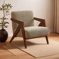Fauteuil d'appoint nordique de style moderne du milieu du siècle, canapé individuel de loisirs vintage français pour salon et balcon, chaise de designer Richard