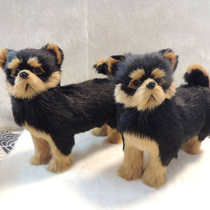 Perro eléctrico realista, modelo <span class=keywords><strong>Yorkshire</strong></span>, cachorros de <span class=keywords><strong>Yorkshire</strong></span>, muñeco de Animal de simulación, envío directo - Product Image 3