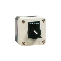 Boîtier de commande XAL-B avec indicateur rouge, vert, noir, fonctions Start-Stop, station de contrôle Flush, sélecteur NC/NO et boîtier de boutons-poussoirs