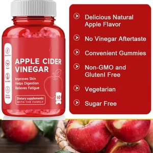 Bonbons au vinaigre de cidre de pomme pour favoriser l'amincissement, la santé digestive, la perte de poids, un ventre plat, brûleur de graisse, complément pour la santé intestinale - Product Image 3