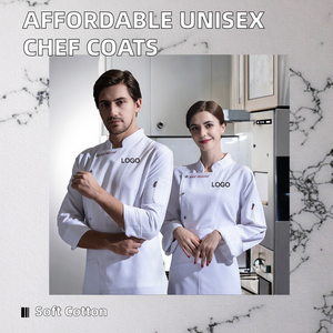 Chaquetas de Chef Unisex Personalizables, Uniformes de Trabajo Económicos para Restaurantes y Bares, Abrigos para Hombres - Product Image 2