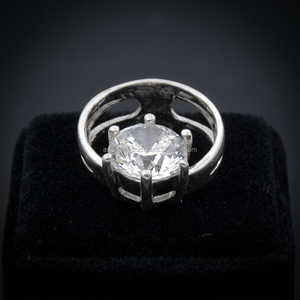 Elegant Engagement Solitaire CZ Bezel Setting Pendant 925 Sterling Silver Brilliant Cut Women & Unisex Jewelry <b>Gift</b> - Product Image 2