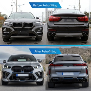 Kit de Carrocería 2024 F96 X6M para BMW X6 F16, Modificación y Mejora de Automóviles 2015-2019, Parachoques Delantero y Trasero, Faldones Laterales, Capó, Faros Delanteros - Product Image 2