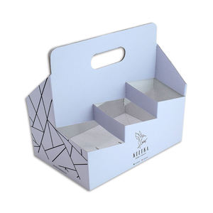 ที่วางแก้วมีหูหิ้ว,ที่ใส่ถ้วยกาแฟลูกฟูกแบบกำหนดเองได้มี6แพ็ค - Product Image 2