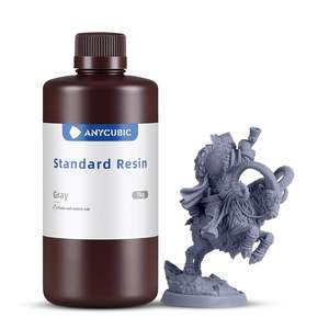 Résine standard Anycubic 1 kg grise pour impression 3D avec haute précision et durcissement rapide - Product Image 1