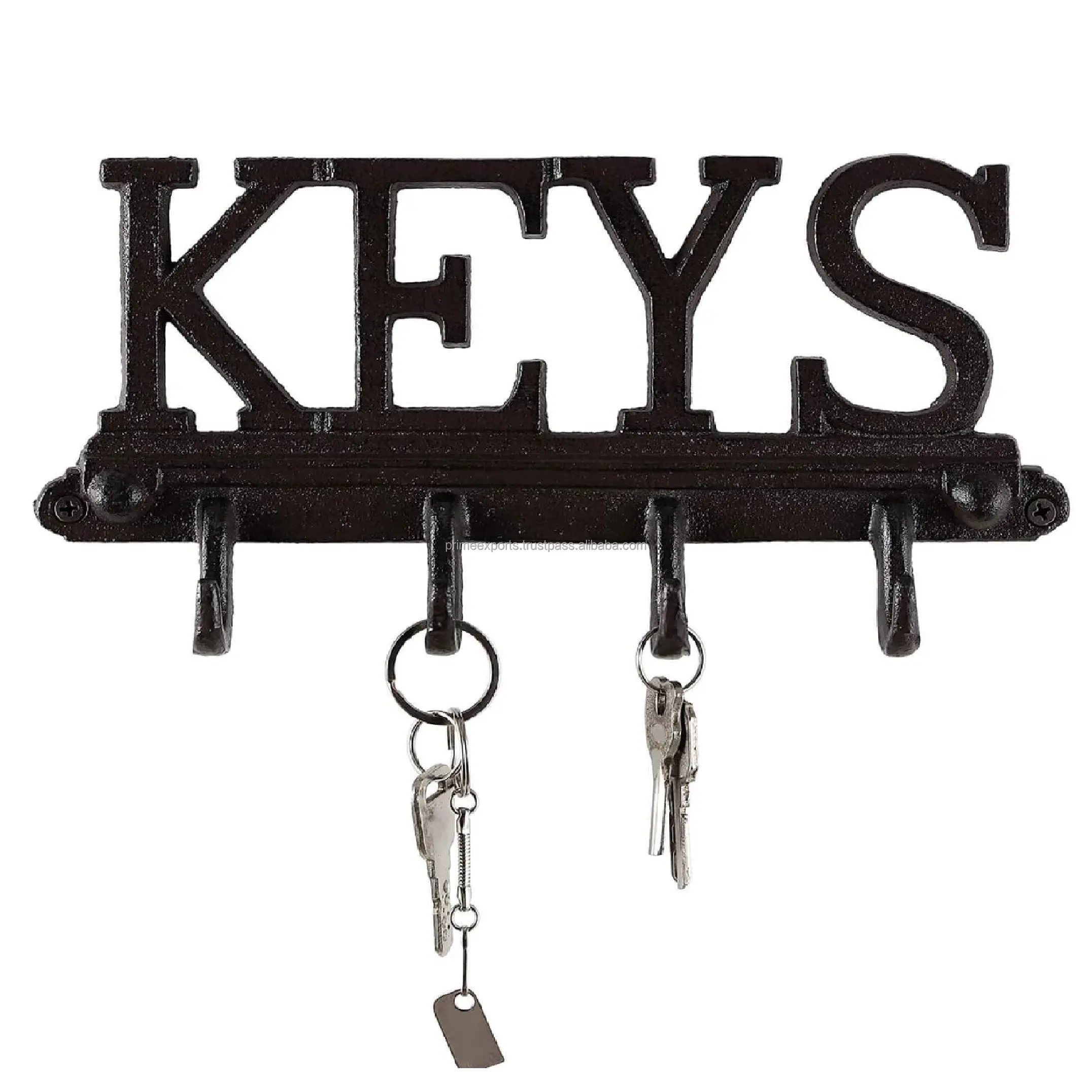 Настенный Железный держатель для ключей в винтажном стиле, алфавитный держатель для ключей, Лидер продаж, металлический держатель для ключей, оптовая продажа, низкая цена, настенный крючок