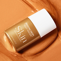 Lotion Bronzante Ultra Foncée Végane, Illuminateurs, Gel Bronzant, Autobronzant, Liquide Illuminateur Corporel, Marque Privée