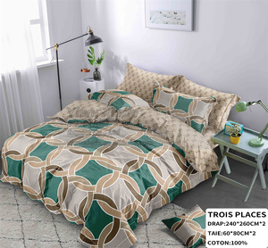 Bán Buôn Bông Tấm Ga Giường Bộ Đồ Giường Đặt 100% Bông 4 Miếng Đặt Jimmy Châu Phi Trois Nơi drap 4 Pcs Bộ Đồ Giường - Product Image 5