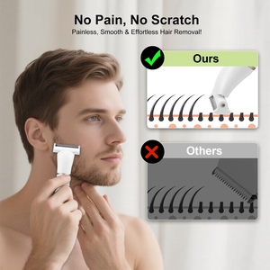 <span class=keywords><strong>Rasoir</strong></span> électrique sans fil pour hommes, <span class=keywords><strong>rasoir</strong></span> 2 en 1 pour barbe, nez, pattes, corps, rasoirs pour hommes, épilateur pour l'épilation masculine - Product Image 3