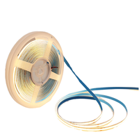 Guirlandes lumineuses LED COB SMD2835 en cuivre flexible, DC12V, 320 LED, 3500K blanc chaud, CRI élevé Ra85, dimmable, IP65 étanche, CE RoHS, 5m