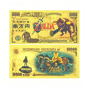 อะนิเมะญี่ปุ่น ไทรฟอร์ซ เลเจนด์ ซีรีส์ ธนบัตรที่ระลึกเคลือบทอง 24K ทำจาก PVC กันน้ำ ของสะสม การ์ดเกม ของขวัญ - Product Image 5