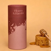 Kartonnen cilinderdoos met aangepast logo, biologisch afbreekbaar, food grade, voor thee, koffie, noten, snoep, kruidenverpakkingen, milieuvriendelijk