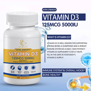 Cápsulas Blandas de Vitamina D3 de Alta Potencia DUOZI 5000 UI (125 mcg) para la Salud Ósea, el Apoyo Inmunológico y el Estado de Ánimo, 100 Cápsulas Blandas - Product Image 4
