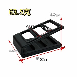 กล่องเก็บรีโมทคอนโทรล 12x6.6x6.3 ซม. 3 ช่องออแกไนเซอร์ตั้งโต๊ะพร้อมฉากกั้นสำหรับเครื่องปรับอากาศทีวีรีโมท - Product Image 1