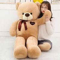 Je t'aime Cadeaux de la Saint-Valentin Ours en peluche géant super doux avec rembourrage en coton PP Tailles personnalisées