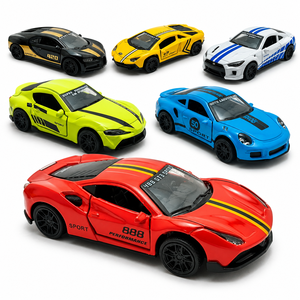 Voiture de sport miniature en métal moulé sous pression à l'échelle 1:43, modèle de supercar à rétrofriction avec portes ouvrantes, pour garçons - <span class=keywords><strong>Prix</strong></span> usine - Product Image 1