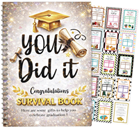Livre de survie personnalisé pour la remise des diplômes, porte-cartes cadeau pour les diplômés du lycée et de l'université, cadeaux de célébration