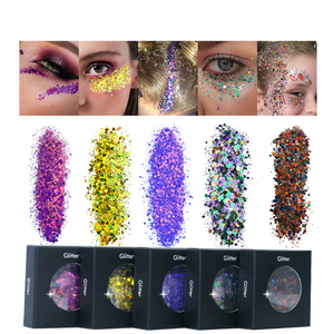 Cosmético de cara para niños, purpurina mixta de Navidad, brillo grueso para maquillaje - Product Image 3