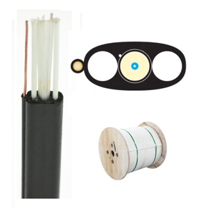 Cable de Fibra Óptica Plano Reforzado para FTTH, Cable de Cobre para Trazado Aéreo, 12, 24, 48 Hilos - Product Image 1