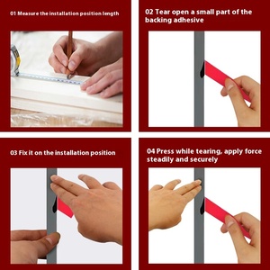 Linee Decorative piane in lega di titanio in acciaio inossidabile autoadesive strisce di bordo del soffitto di fondo strisce di bordo della parete - Product Image 4