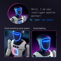 Robot Inteligente para el Hogar con Control por Voz, Programación, Baile, Grabación, Luces, Sensor de Gestos, Plástico, Funciona con Batería