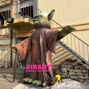 <span class=keywords><strong>Personnage</strong></span> de dessin animé géant gonflable bébé Yoda Monster pour la publicité - Product Image 3
