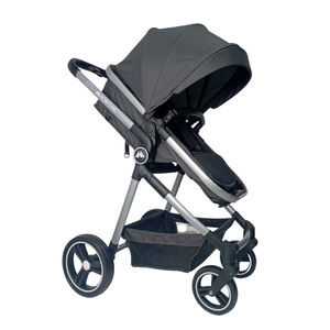 Poussette bébé espagnole de qualité supérieure 2-en-1, ultra compacte, pliable, avec poignée à levier unique, harnais et barre amovible, gris - Product Image 4
